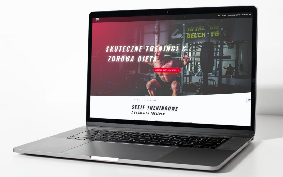 Strona internetowa trenera fitness
